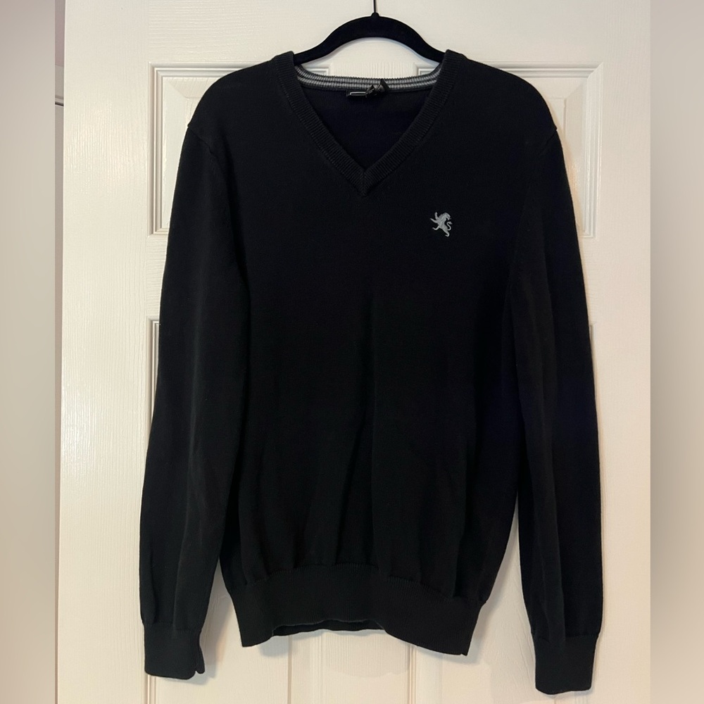 Express Men’s Black V-Neck Sweater
